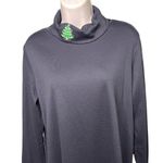 Qccker Factory Christmas Tree Turtle Neck Blouse Black Shirt Size M u Size M Photo 1