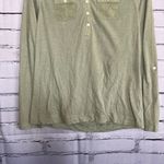 Lauren Ralph Lauren Green Button Blouse Longsleeve S Y2K Preppy Minimal Slim Fit Photo 3