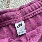 Nike Essential Loose Fit High Rise Light Bordeaux Fleece Lined Sweat Shorts S Photo 7