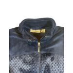 Jason Maxwell  Womens Navy Blue Textured Fleece Zip Up Jacket Size M Photo 2