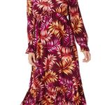 Sofia Jeans Sophia Vergara Tropical Dress Ruffle Hem Long Sleeves Medium Photo 0