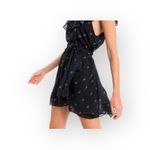 Wildfox new  Couture 𑁍 Dolly Rose Print Ruffle Mini Dress 𑁍 Black Red 𑁍 Medium Photo 11