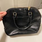 London Fog NWOT |  women’s solid black glossy scale textured handbag purse‎ bag Photo 1