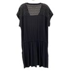 Calvin Klein Swimwear Black Crochet Trim Cover Up Dress Sz L/XL Pockets Resort Photo 12