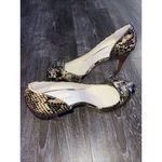 Anne Klein ‎ Women's 10M Shoe Snake Skin Leather Stiletto Pump Heel S-114 Photo 4