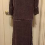Bohemian Maxi Dress with Jacket Brown Photo 2