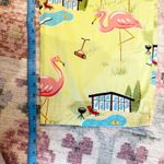 Nick & Nora VTG  Womens Retro Pink Flamingo Pants Size Large Capris Loungewear Photo 5