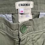 L'Agence L’AGENCE Green Cotton Jogger Style Pants Size 29 Trendy Comfy Spring Summer Photo 2