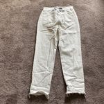 Adika  White Beware I Walk My Talk Frayed Hem Jeans SIZE S Photo 6
