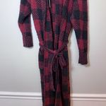 SKIMS  Cozy Robe Color Brick Buffalo Check With Pockets Size S/M NWT $128 Photo 8