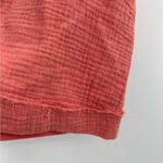 Splendid  Coral Pink Cotton Gauze Sleeveless boho tank Neck Button Down Top small Photo 5