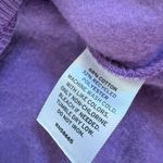 BP NEW Womens Cropped Large V-Neck Crop Organic Cotton Blend Sweatshirt Purple Photo 6