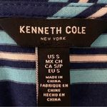 Kenneth Cole blue and white striped, twist front t-shirt dress. Size Small. EUC Photo 7
