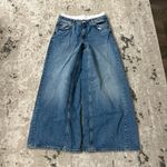 ZARA  Super Wide Leg Boxer Jeans Size 8 Photo 1