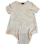 Sanctuary  orange / white tie dye front tie shirt sz M Photo 4