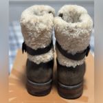 UGG  Blayre Buckle Boots Size 7 Shearling Suede Leather Photo 3