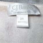 CJ Banks Fall Foliage Print Button Front Cardigan Sweater Womens 3X Autumn Leaf Tan Photo 3