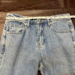 Princess Polly  XX Light Wash Flare Jeans‎ Raw Hem Women's Size 4 Denim Photo 10