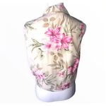 Bill Blass Silks by  Jeanswear Pure Silk Vintage Floral Tie Front Shirt Photo 1