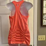 Athleta  Heather Bright Orange Razorback Tank Top Vertical Rouging Stripes-Med Photo 7