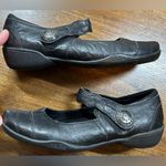 Taos Applause Women’s Leather Black Size 7 Mary Jane Loafer Strap Slip On Shoe Photo 1