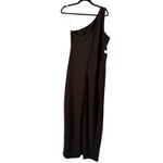 Lulus NWOT Show Stopping Style Black One Shoulder Cutout Maxi Dress Size XL Photo 4