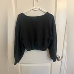 Urban Outfitters  Black Long Sleeve Crop Sweatshirt Size Small Photo 5