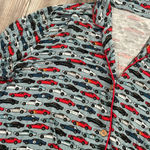 Posh Peanut miles print pajama shirt 2XL Blue Size 2X Photo 1