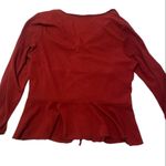 Boohoo Ruched Front Peplum Smock Top Photo 1