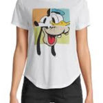 Disney  Juniors' Mickey and Friends Scoop‎ Neck T-Shirt Photo 0