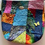 Colorful Hippie Festival Bohemian Embroidered Women's Hipster crossbody Bag HM Blue Photo 3