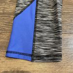 RBX Black & Gray Heathered Workout Leggings w/ Blue Panels Size L Size L Photo 2