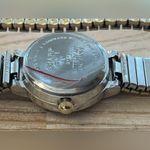 Sharp Ladies Watch Two Tone Stretch Bracelet Blue Dial Date Window NWOT Photo 6