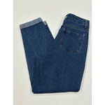 SheIn Women's Blue Pleated Cuffed Ankle Jeans High Waisted Xtra Small Photo 1