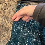 Pop Fit Teal Green with‎ White Specks Ankle Leggings Small Photo 2