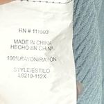 Lily White Boho Cottagecore Pullover Blouse 2X Soft Rayon Blue Lace Feminine Nautical Beach Photo 5