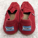 Toms Tom’s Alpargata Slip On Flat Shoes Red 8 Photo 2