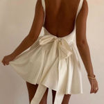 House Of CB  'Florianne'‎ Ivory Bow Mini Dress NWOT size S Photo 0