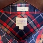 J.Crew  Lightweight Homespun Button Down Shirt in boy fit Size Small Blue Red Photo 3