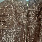 Free People Sequin Mini Dress Gold Rush Slip Photo 5
