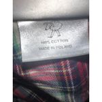 Sleepy Jones XS Plaid Pajama Top Button Front 3/4 Sleeve Red Green Photo 4