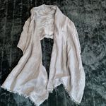 Abercrombie Metallic Silver Gray Sequin Elegant Shimmer Scarf One Size Photo 0