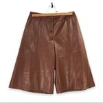 Anthropologie , Avec le Filles - Davina Vegan Leather Brown Culottes - XSP Photo 0