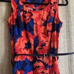 Tommy Hilfiger  Size 2 Floral Formal Dress Blue Women’s Clothing Belt Multicolor Photo 1
