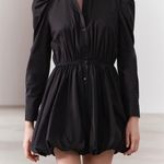 ZARA NWT blogger’s favorite black ZW COLLECTION MINI BALLOON DRESS size M Photo 7
