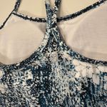 Lululemon Power Y Padded Tank Top Women's 6 Luon Wildwood Floral Blue Shelf Bra Photo 5
