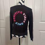 Spiritual Gangster  Charcoal Positive Vibes Only Sweatshirt Photo 2