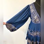 Free People My Love Mini Indigo Dress Size Small Photo 8