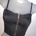 Nollie Black Zipper Tank Top Size XS Photo 0