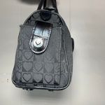 Brighton  Black Purse Hearts AOP Small Shoulder Bag Heart Love Braided Handle Photo 5
